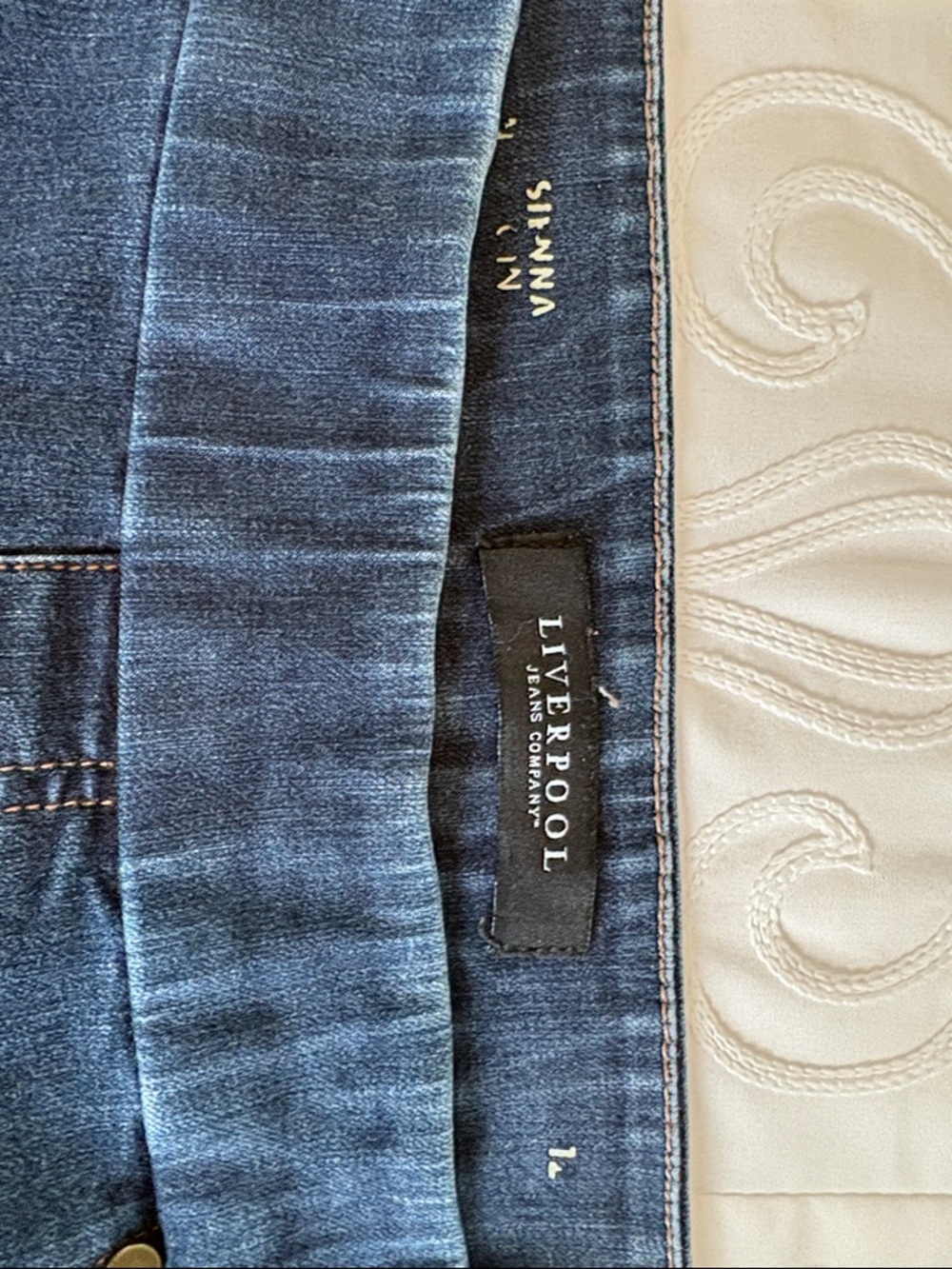 Liverpool Jeans Company Dark Blue Pull-On Stretch Jeggings - Picture 5 of 6